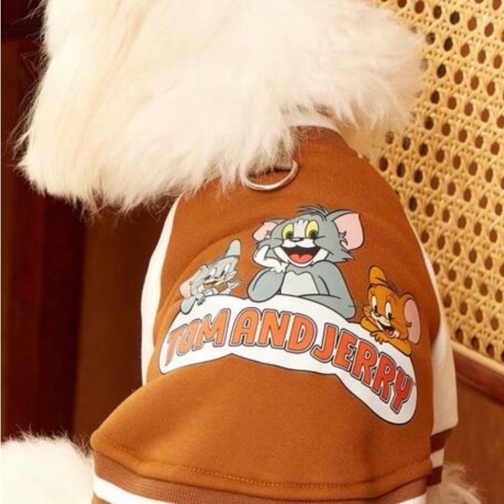 Tom and Jerry Brown Pet Sweater